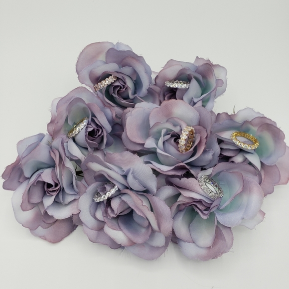 18k Swarovski oval eternity band - Picture 4 of 7